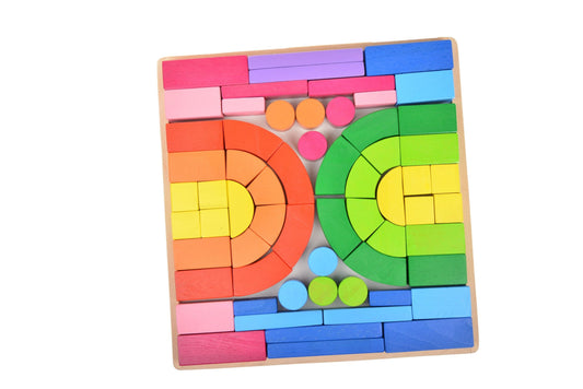 Wood&Joy Wooden Block Puzzle Set