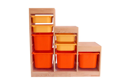 Wood&Joy | Zigzag Toy Organizer Cabinet (Wood)